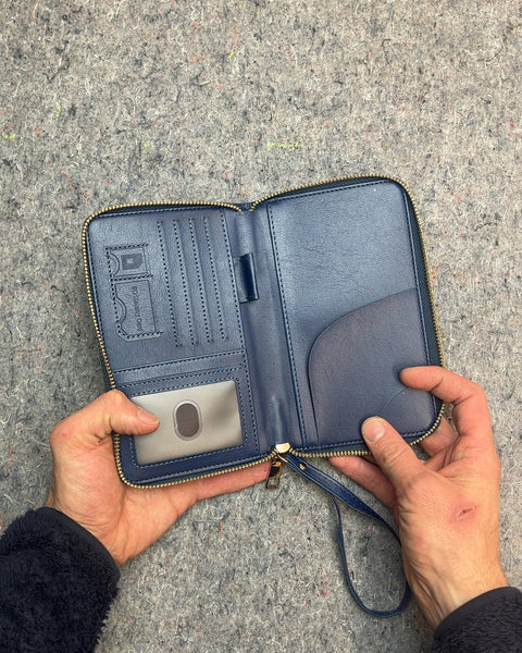 Blue Travel Wallet