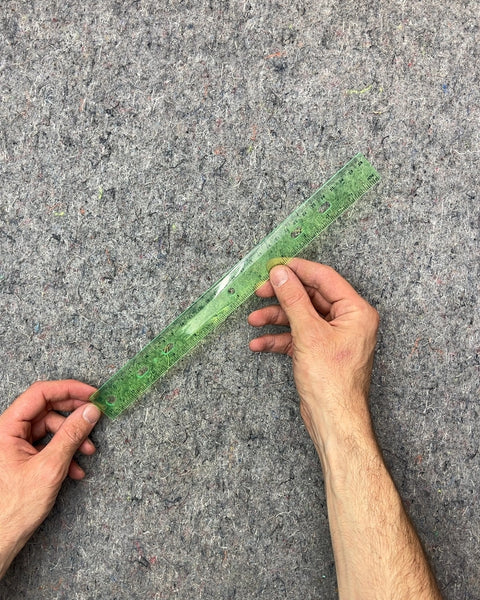 Flexible Green Plastic Ruler