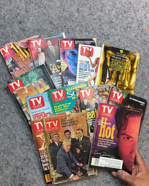 Assorted Vintage TV Guide Magazines