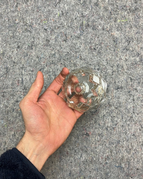 Vintage Glass Candle Holder