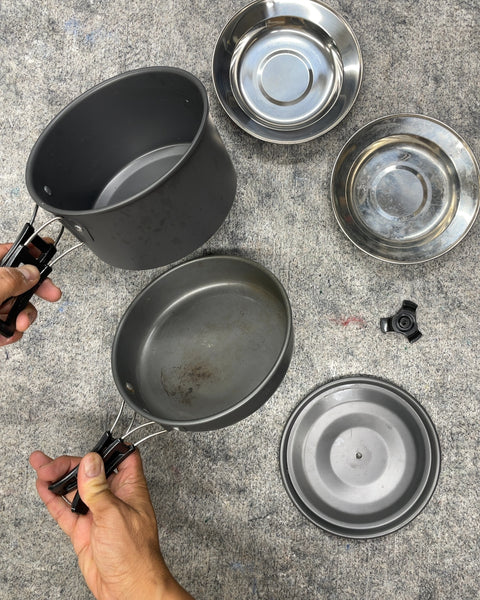Odoland Camping Cookware Mess Kit Set