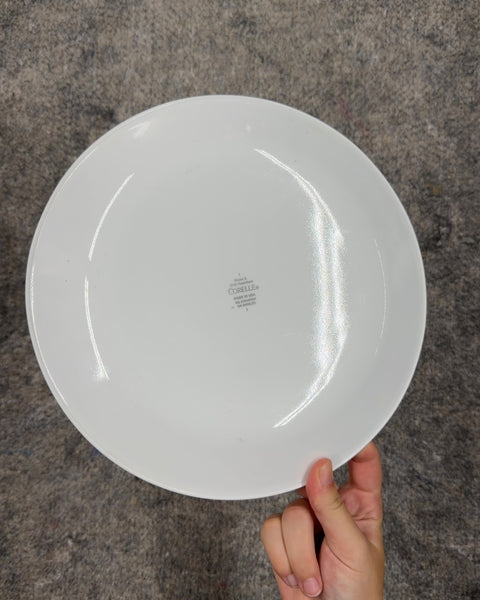 Corelle Chip-Resistant Plate With Pretty Blue Floral Border