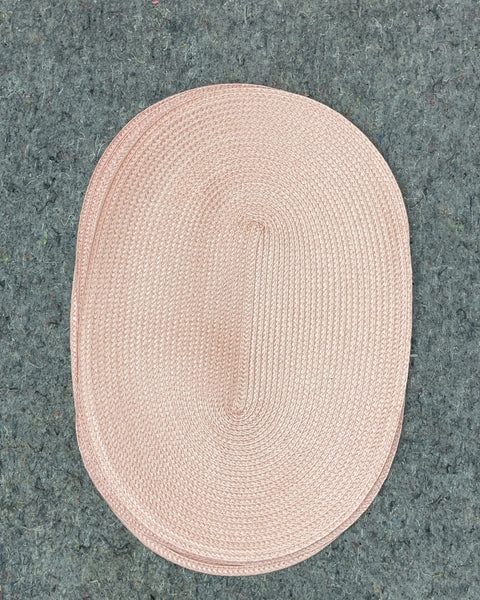 4 Oval Woven Placemats, 17x12"
