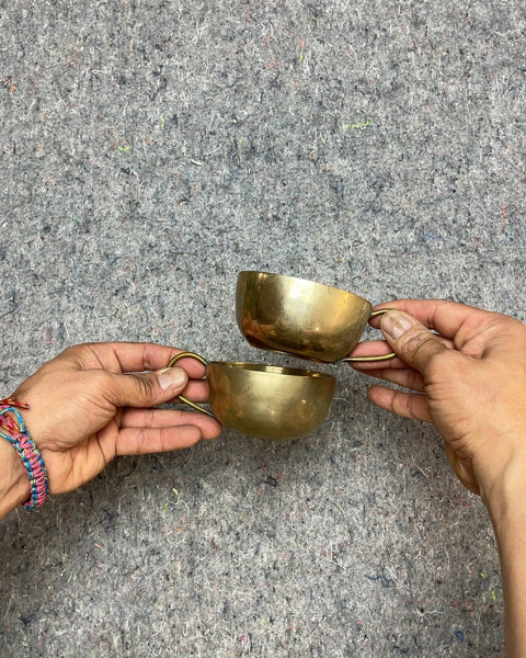 Last Two Beautiful Brass Punch Cups