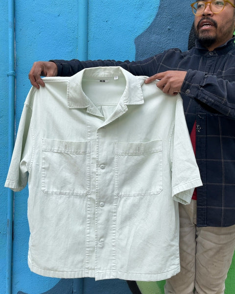 Uniqlo U Oversized Work Short-Sleeve Shirt, Size S