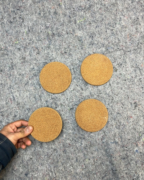 Set of Four Cork Coasters