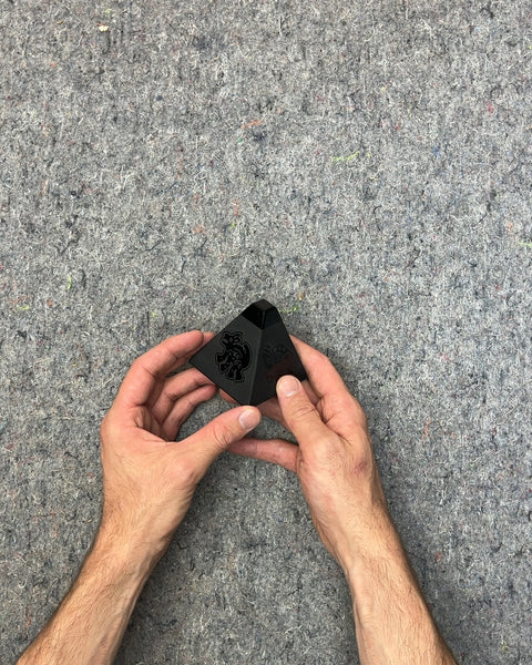 Black Pyramid Desk Ornament