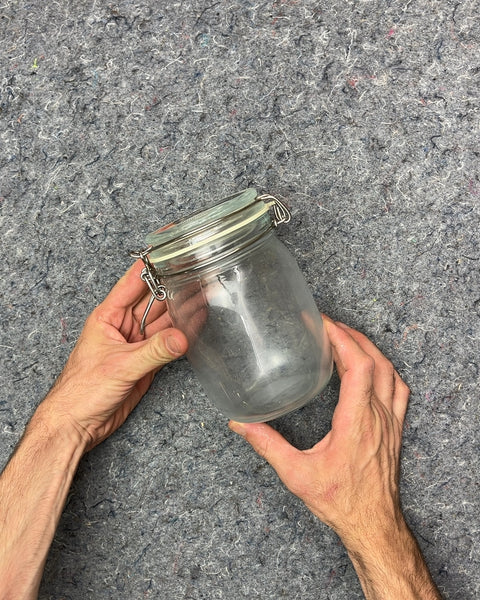 Glass Jar with Clamp Lid