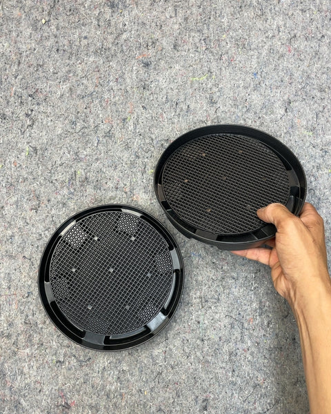 Black Round Plastic Plant Pot Saucer, 7.5"