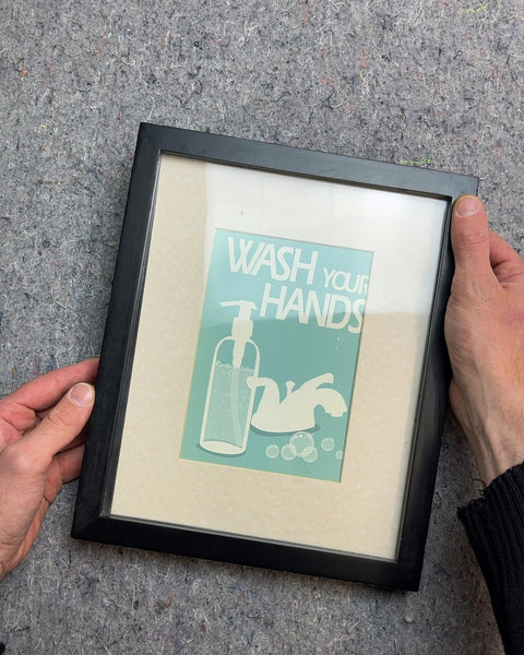 Wash Your Hands Framed Wall Art, 9x11"