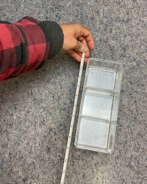 Clear Plastic Organizer, 9x3"
