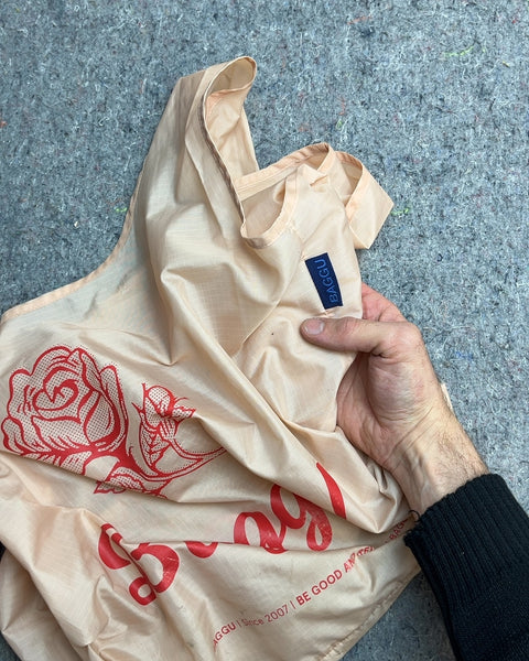 Baggu Rose Print Reusable Tote Bag