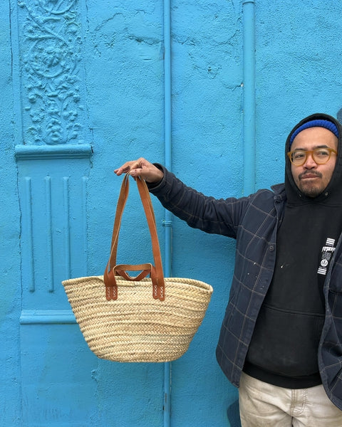 Woven Straw Tote Bag