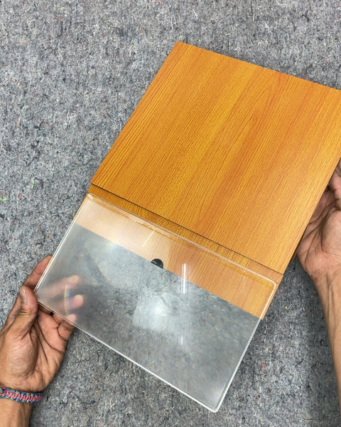 Wood Grain Book Style Magnifying Glass