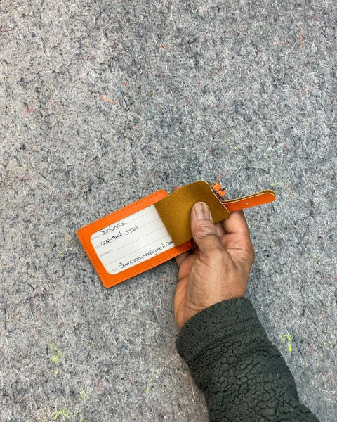 Orange Luggage Tag