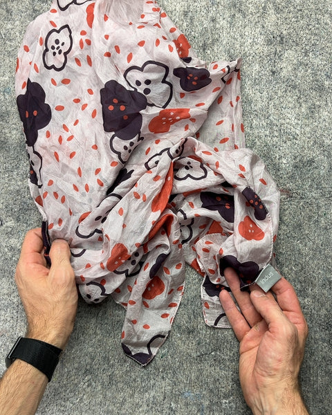 Indus Floral Print Scarf