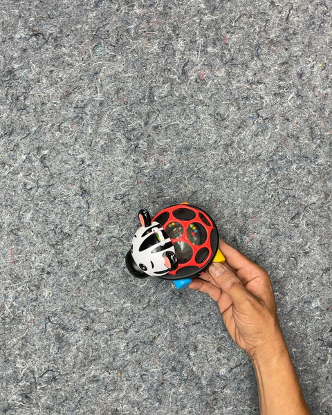 Zebra Rolling Rattle Toy