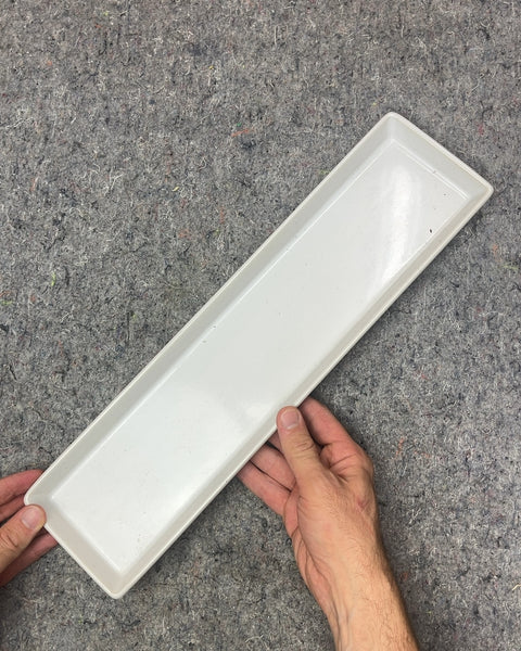 White Rectangular Serving Tray, 4x17"