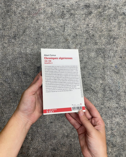 Chroniques Algériennes by Albert Camus
