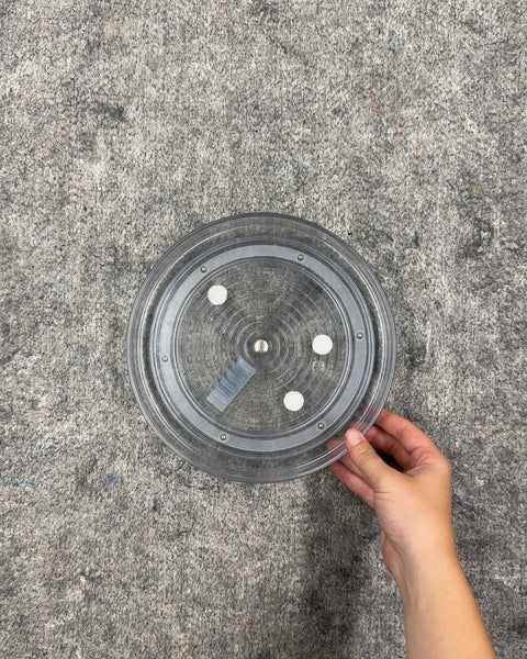 Another Clear Plastic Lazy Susan Turntable, 9 in