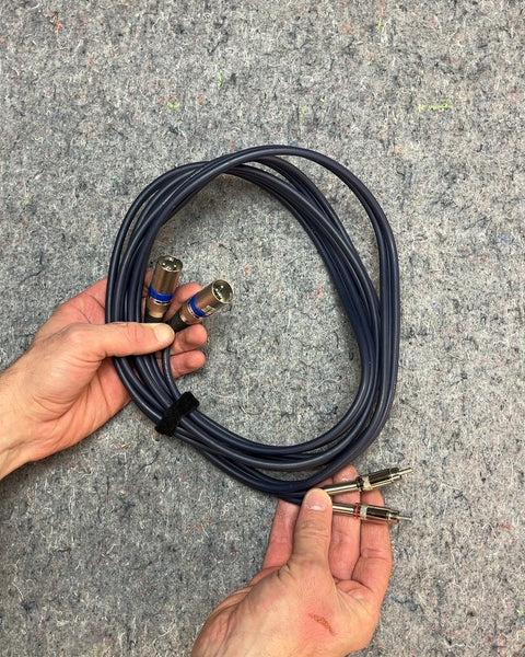 Dual XLR female to Dual RCA Male Audio Cable