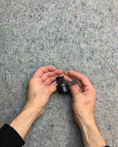 Black Bicycle Bell with Red Button