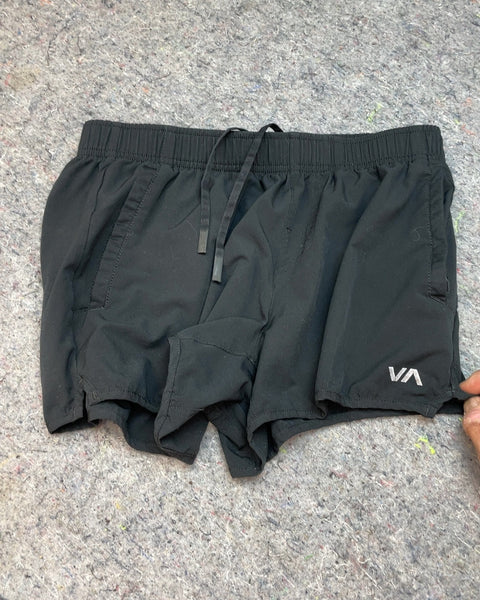 RVCA Black Athletic Shorts, Sz Medium