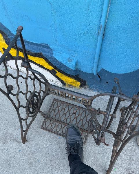 Vintage Singer Sewing Machine Base, 12x24"