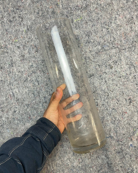 14" Tall Glass Cylinder Vase