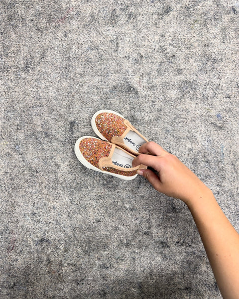 Cat & Jack Toddler Glitter Slip-On Shoes, Size 5