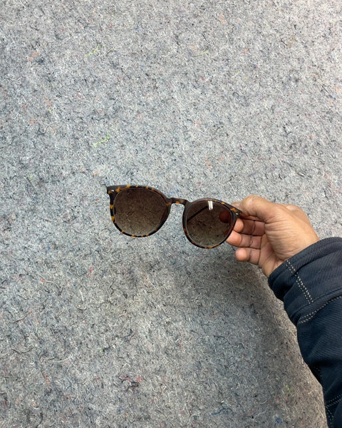 Tortoiseshell Round Frame Sunglasses