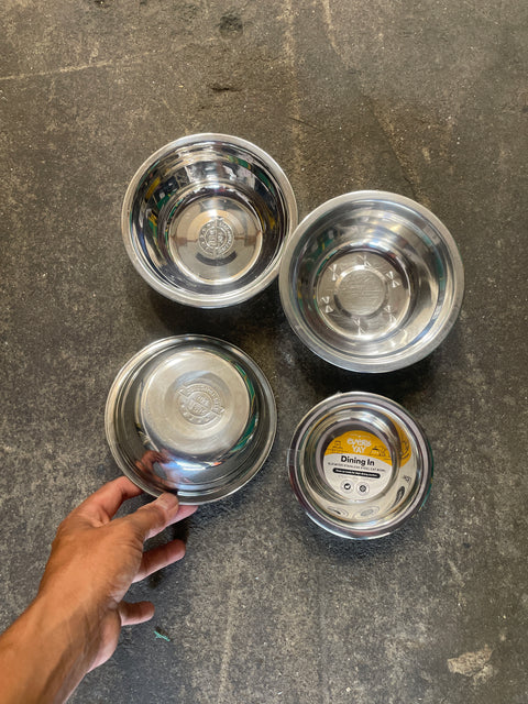 Set of Small Metal Bowls