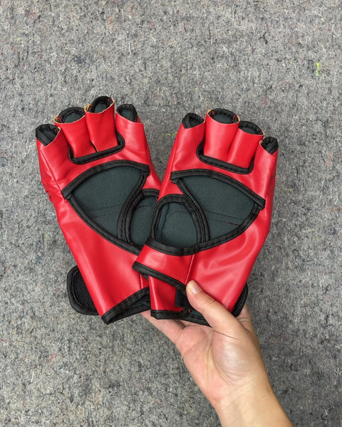 Red MMA Training Gloves