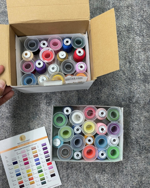 New Brothread 40 Colors Polyester Embroidery Machine Thread