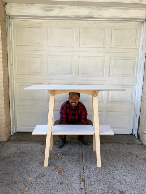 Beautiful Standing Desk From Leetes Island Woodworks, W50xD20xH40”