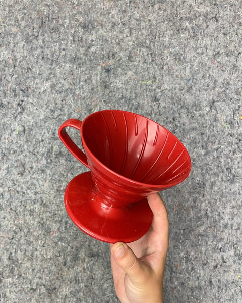 Red Pour Over Coffee Dripper