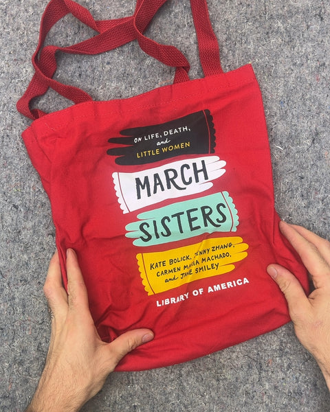 March Sisters Library of America Red Tote Bag