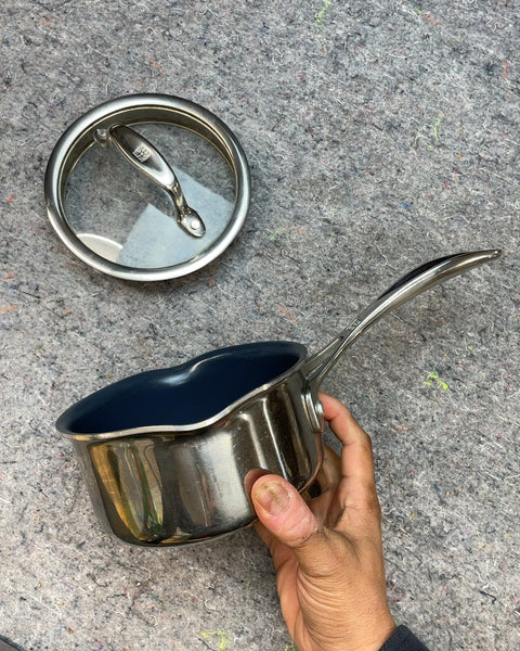 ZWILLING Stainless Steel Saucepan with Lid, 6.5in