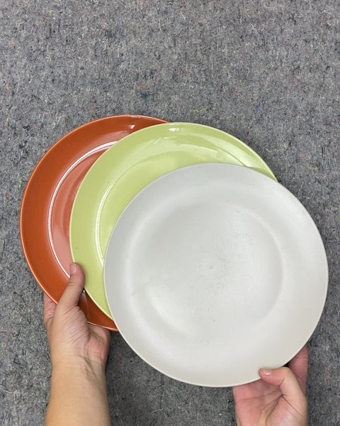Colored IKEA Dinner Plates, Set of 3