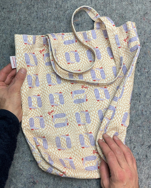 Lisa Says Gah Canvas Tote Bag with Popsicle Print