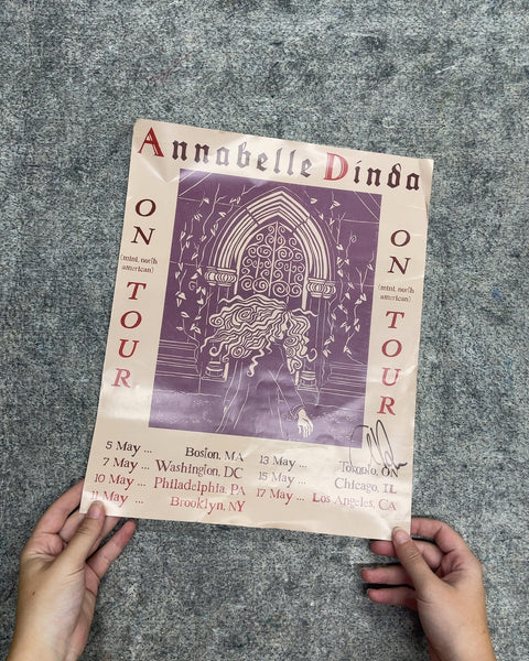 Annabelle Dinda Signed North American Tour Poster