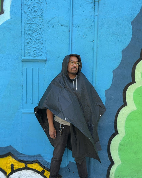 Black Rain Poncho, One Size