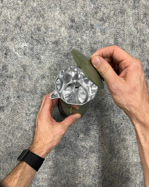 Imusa Olive Green Moka Pot