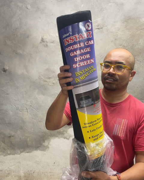 Jobar's Instant Double Car Garage Door Screen