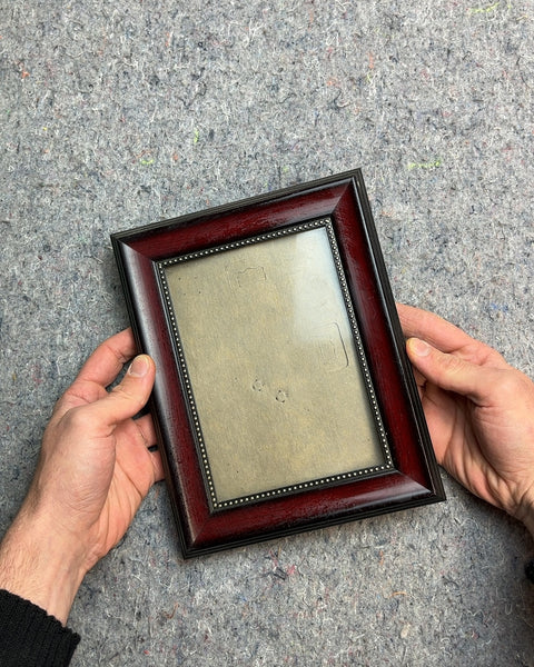 Reddish Brown Beaded Picture Frame, 7x9"