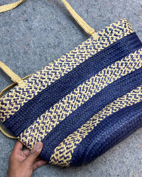 Woven Straw Tote Bag