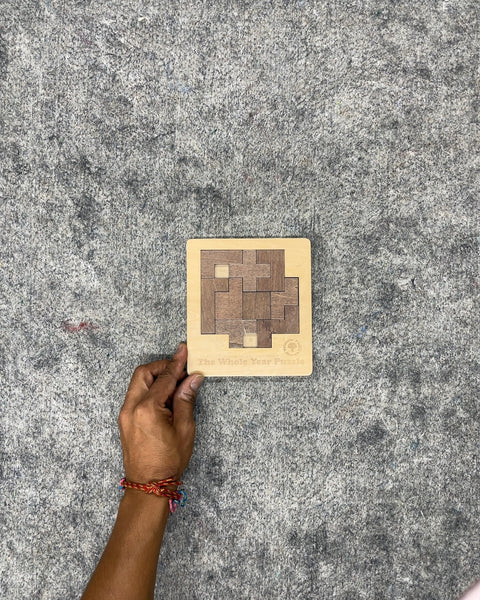 The Whole Year Puzzle Wooden Calendar Brainteaser Puzzle
