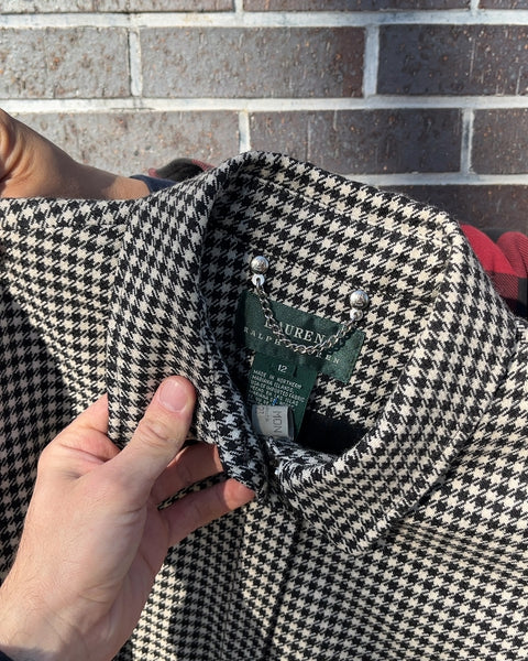 Lauren Ralph Lauren Houndstooth Jacket, Size Women 12