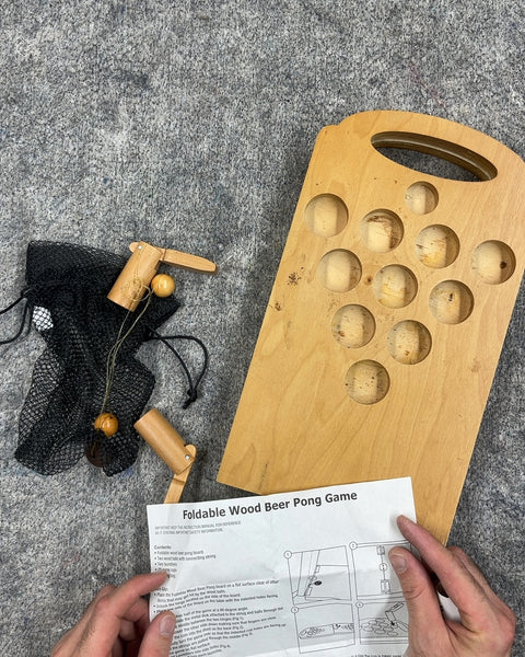 Foldable Wooden Tabletop Beer Pong Board