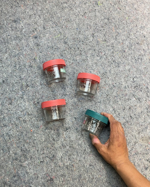 Mason Bottle Glass Jars Mixed Colors